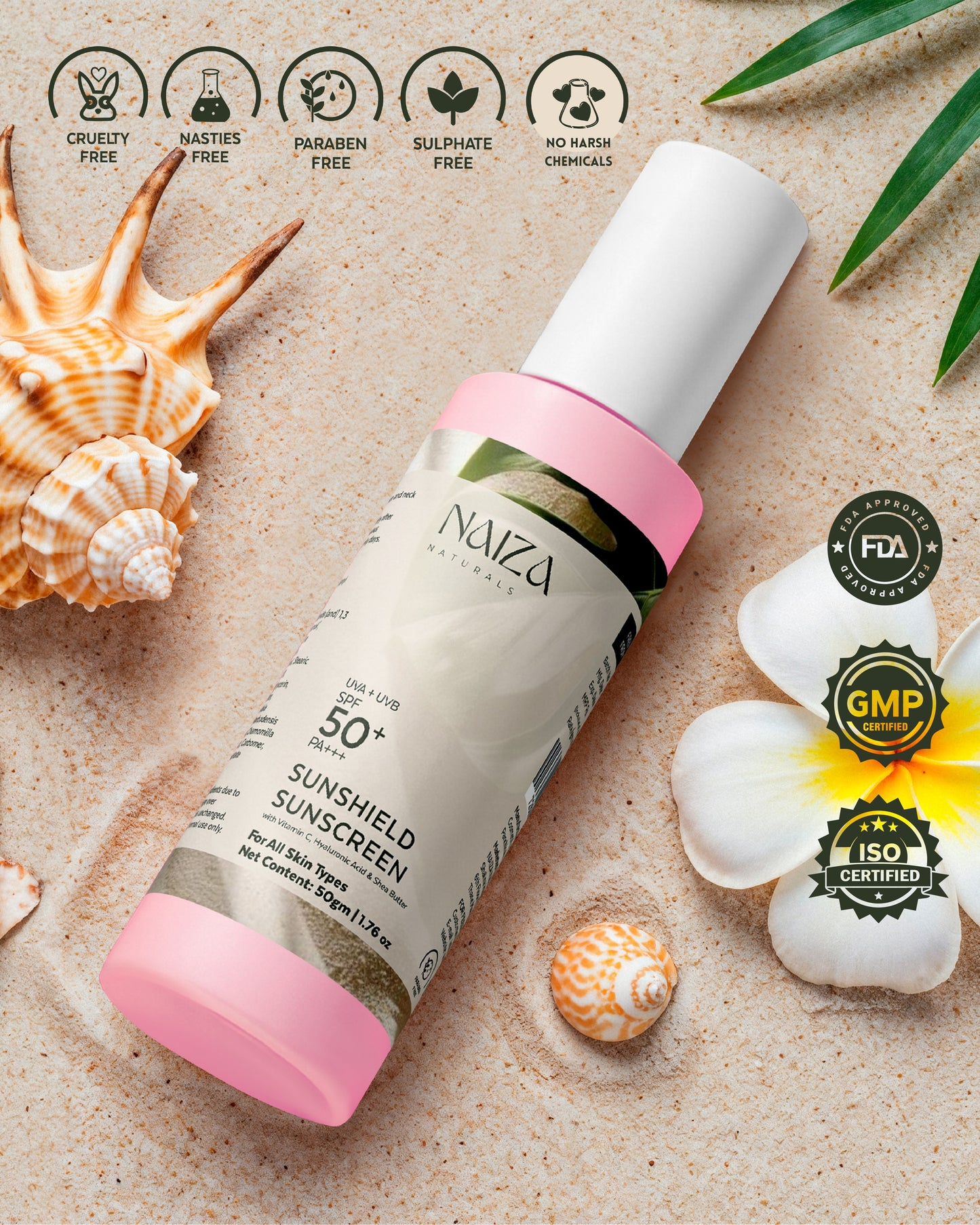 Sunshield Sunscreen UVA+UVB SPF 50 PA+++ | 50gm