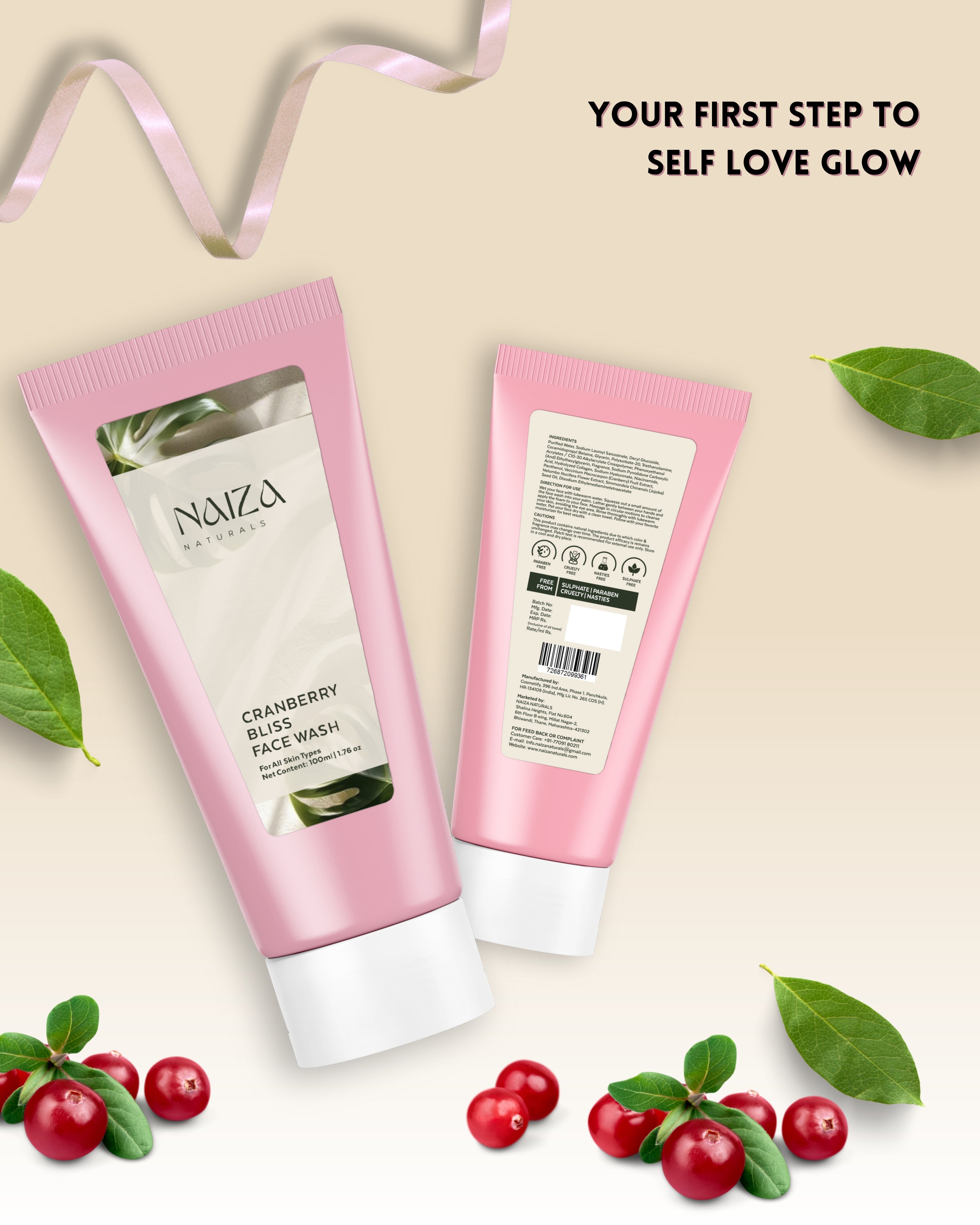 Cranberry Bliss Face Wash | 100ml