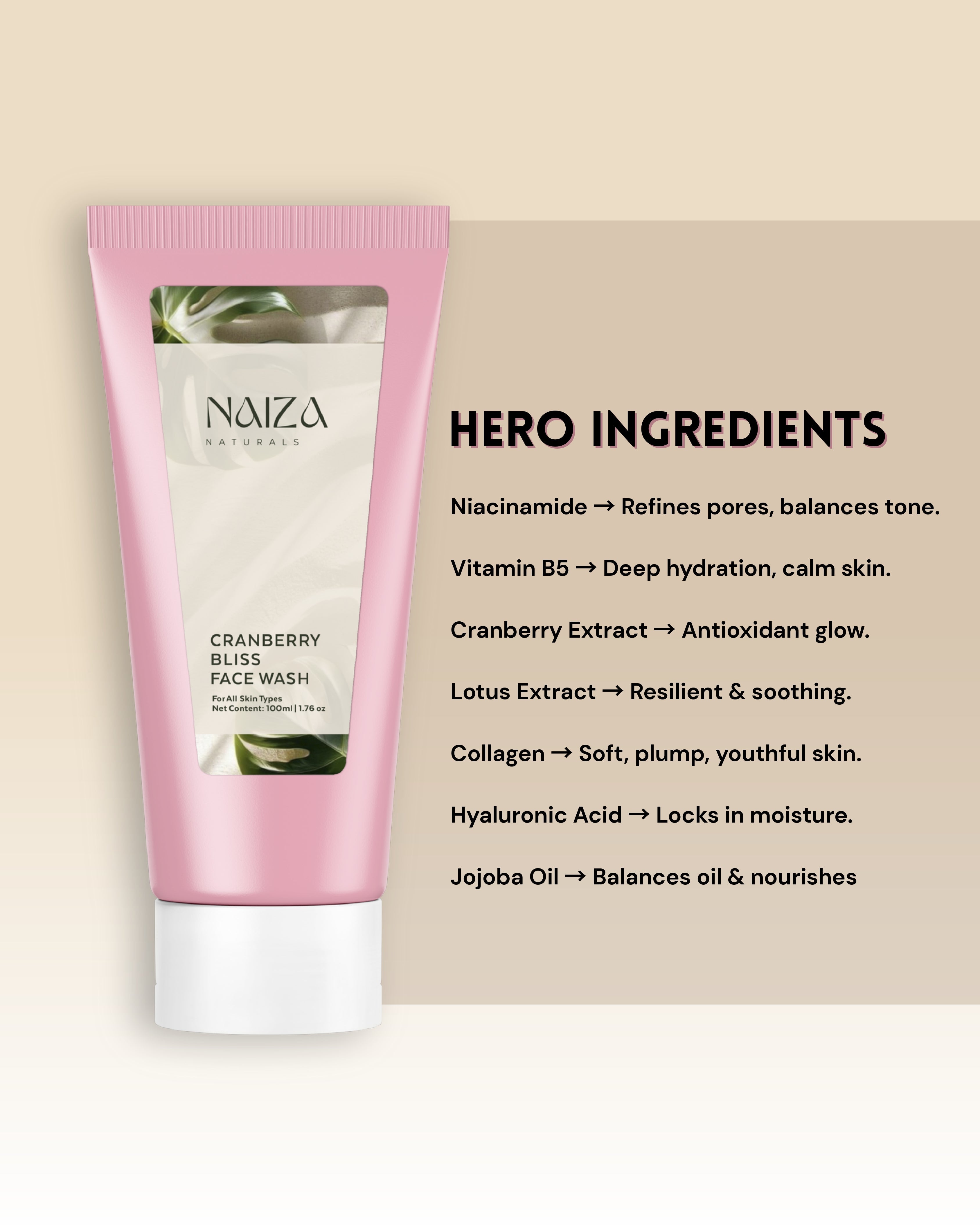 Cranberry Bliss Face Wash | 100ml