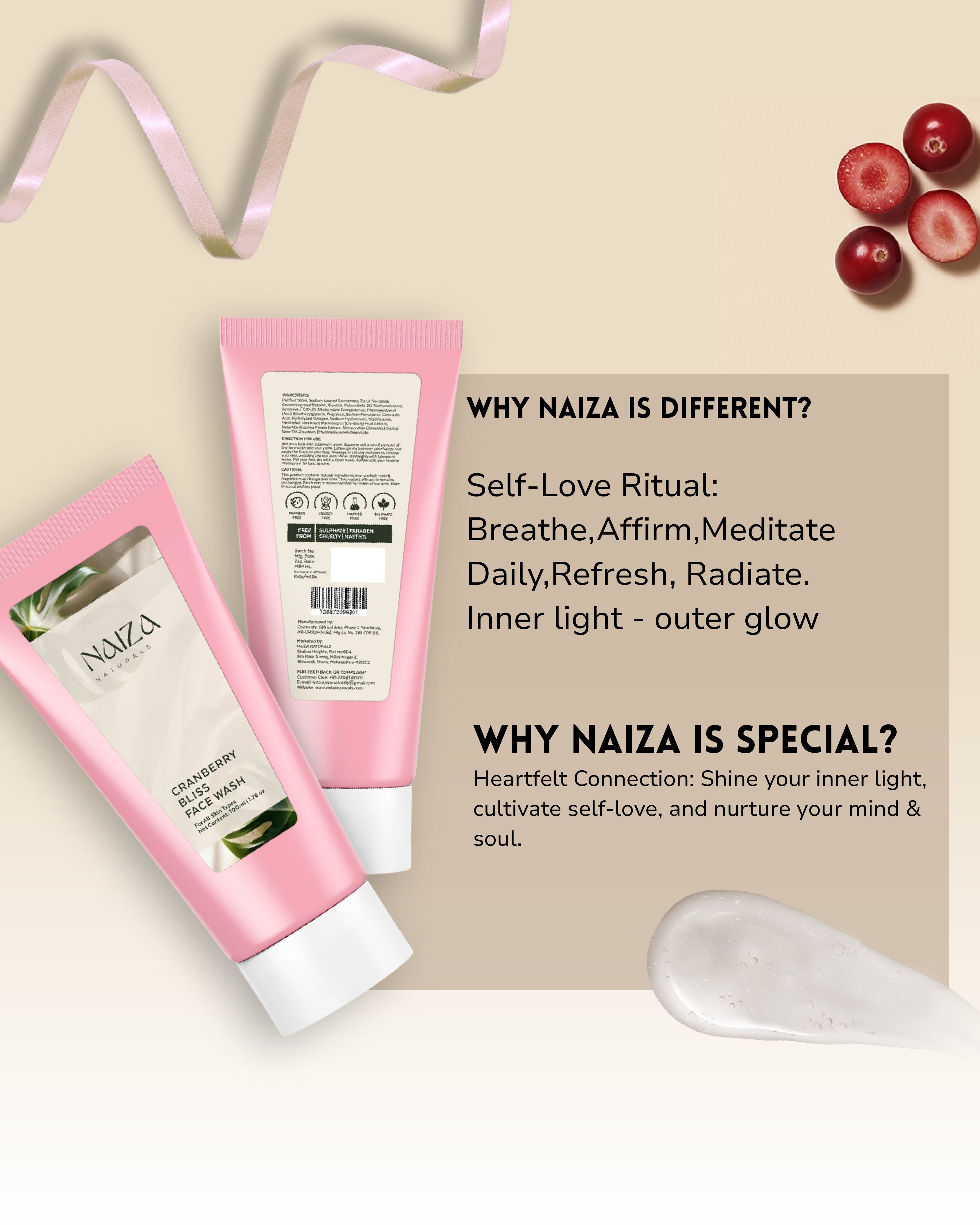 Cranberry Bliss Face Wash | 100ml