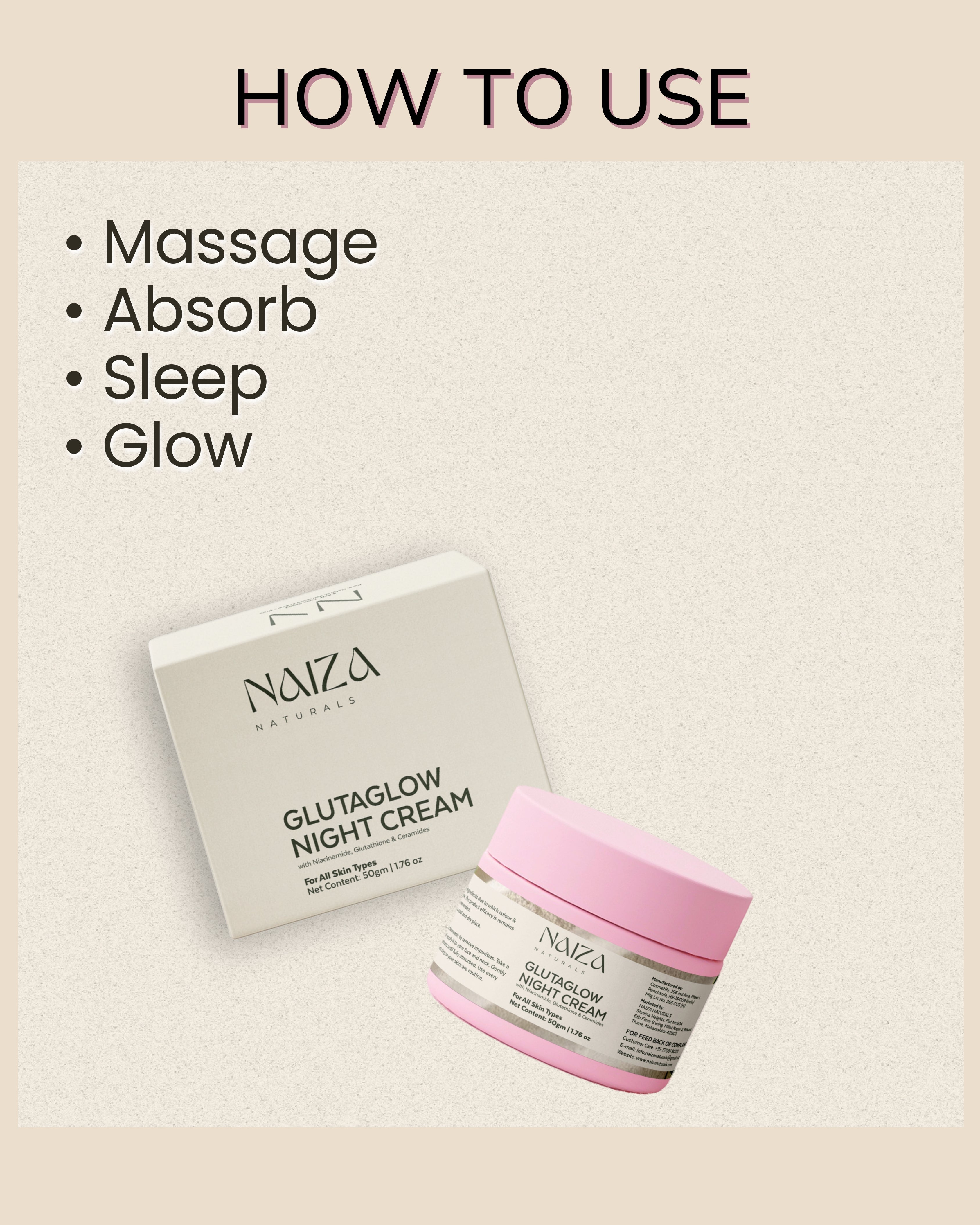 Glutaglow Night Cream | 50gm