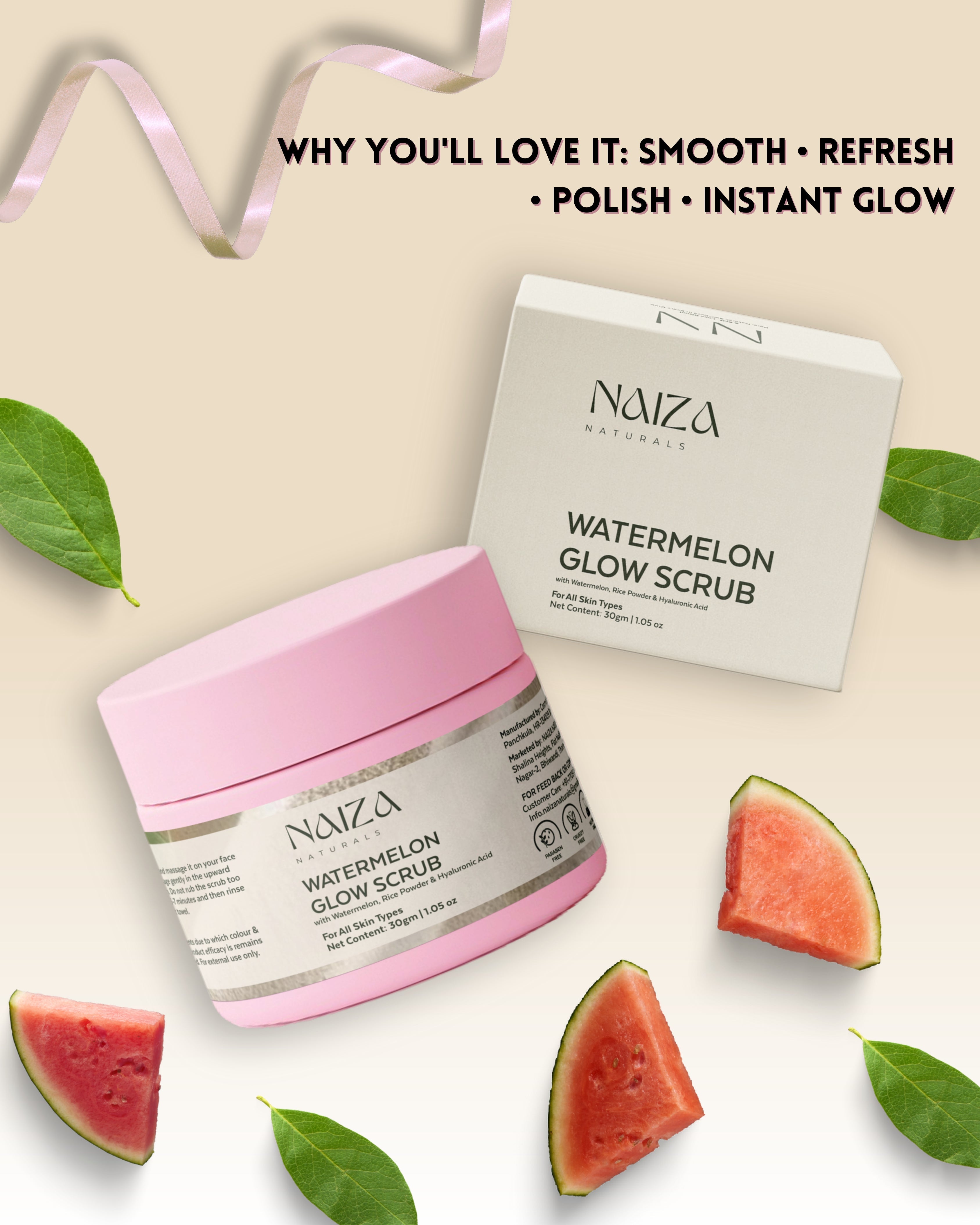 Watermelon Glow Face Scrub | 30gm