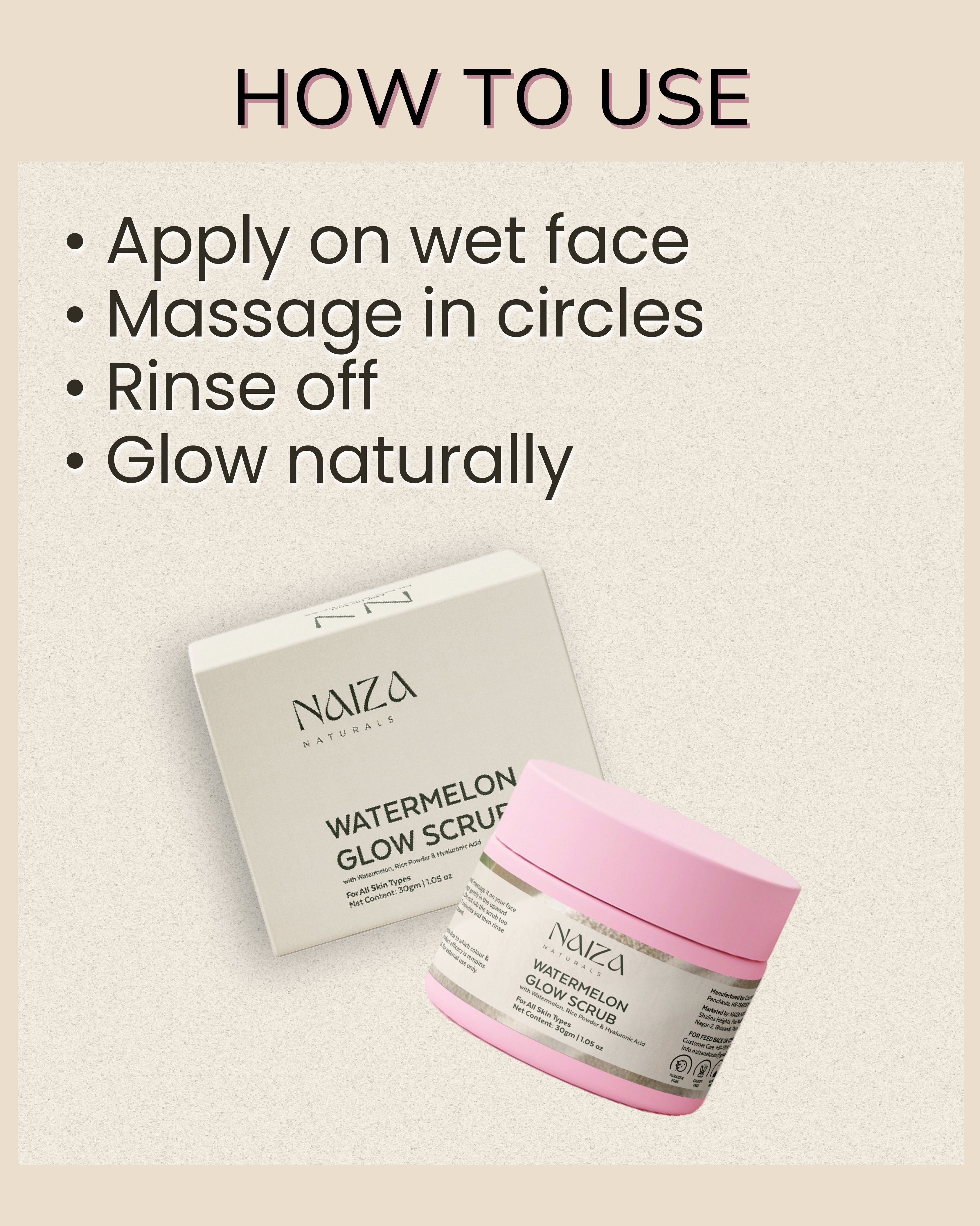 Watermelon Glow Face Scrub | 30gm