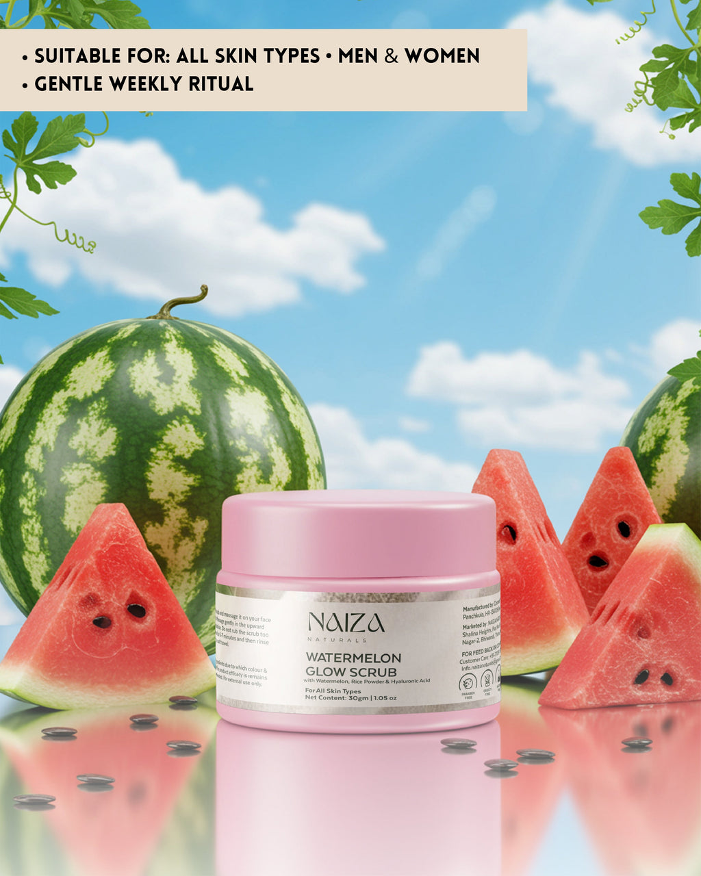 Watermelon Glow Scrub – 30 gm