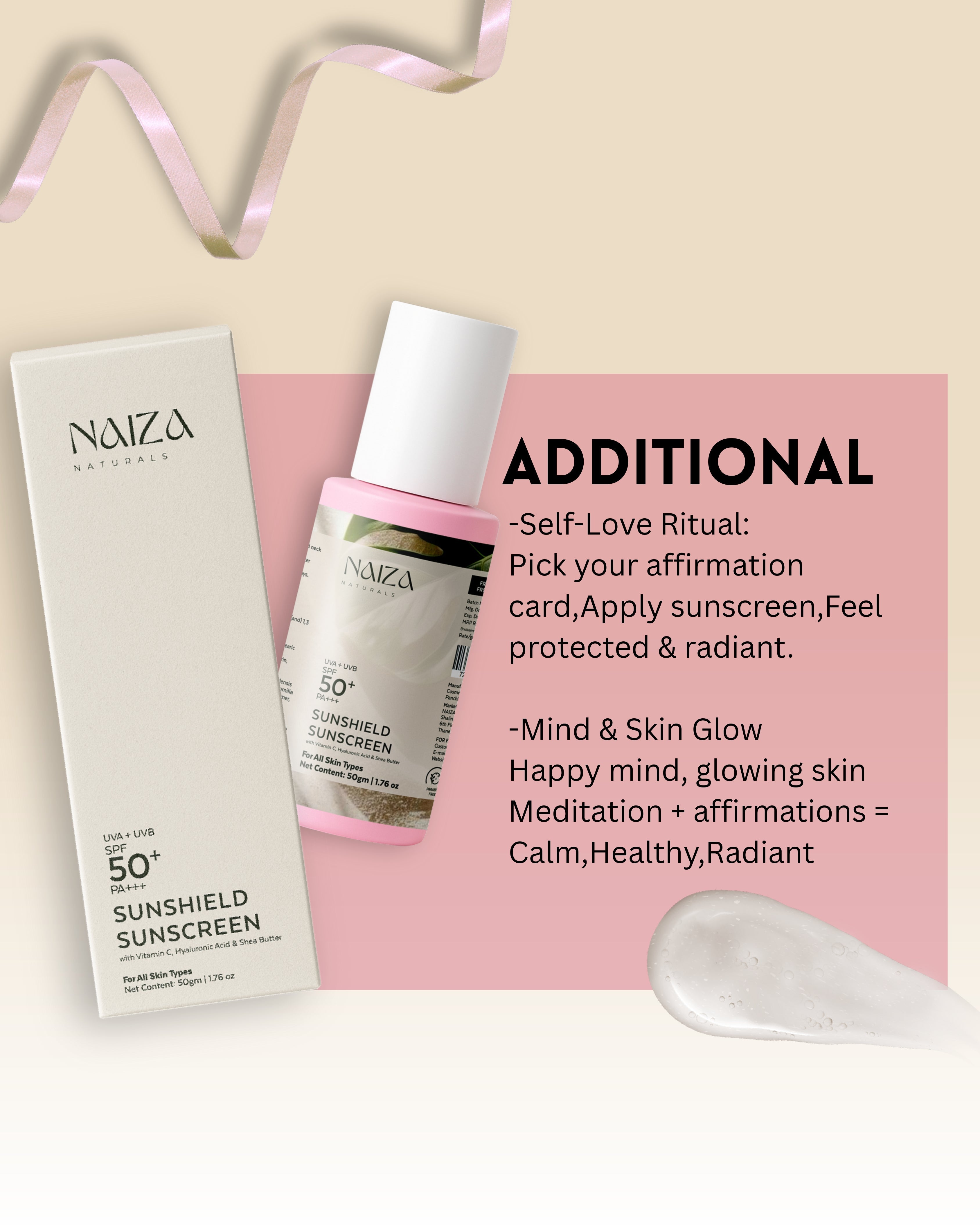 Sunshield Sunscreen UVA+UVB SPF 50 PA+++ | 50gm